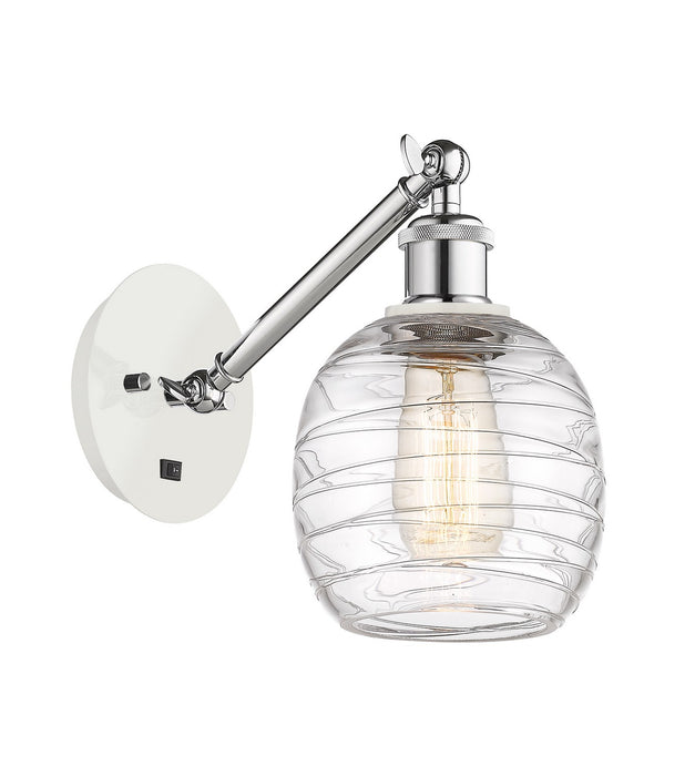 Innovations 317-1W-WPC-G1013-LED LED Wall Sconce, White Polished Chrome