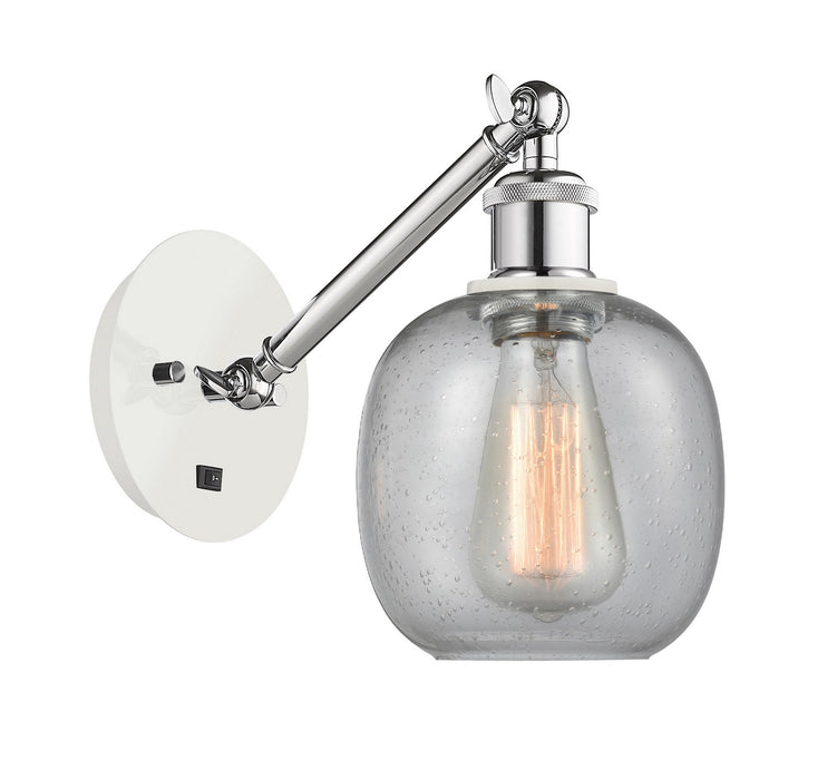 Innovations 317-1W-WPC-G104-LED LED Wall Sconce, White Polished Chrome