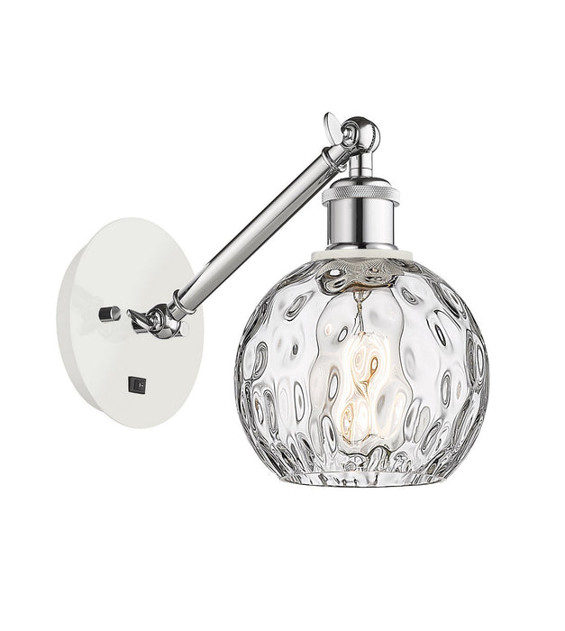 Innovations 317-1W-WPC-G1215-6-LED LED Wall Sconce, White Polished Chrome