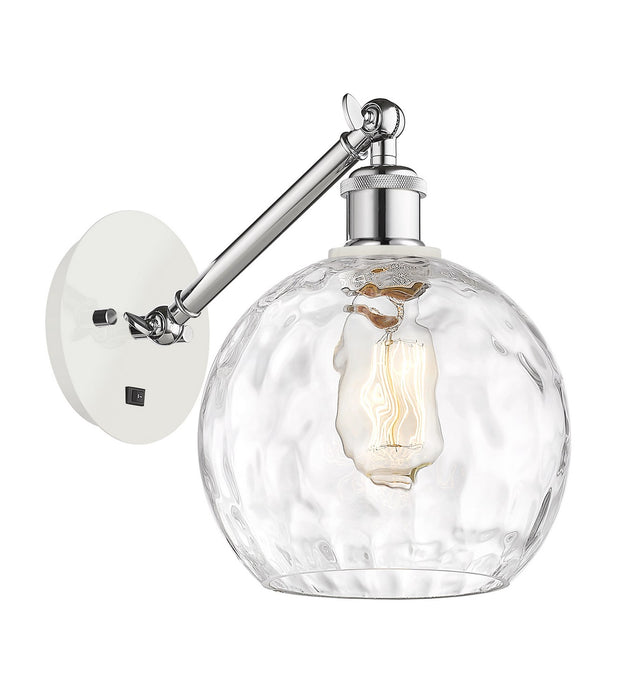 Innovations 317-1W-WPC-G1215-8-LED LED Wall Sconce, White Polished Chrome