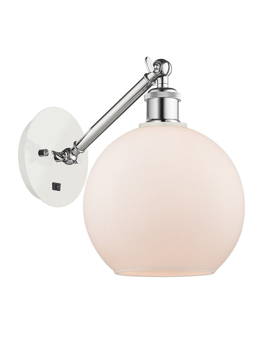 Innovations 317-1W-WPC-G121-8-LED LED Wall Sconce, White Polished Chrome