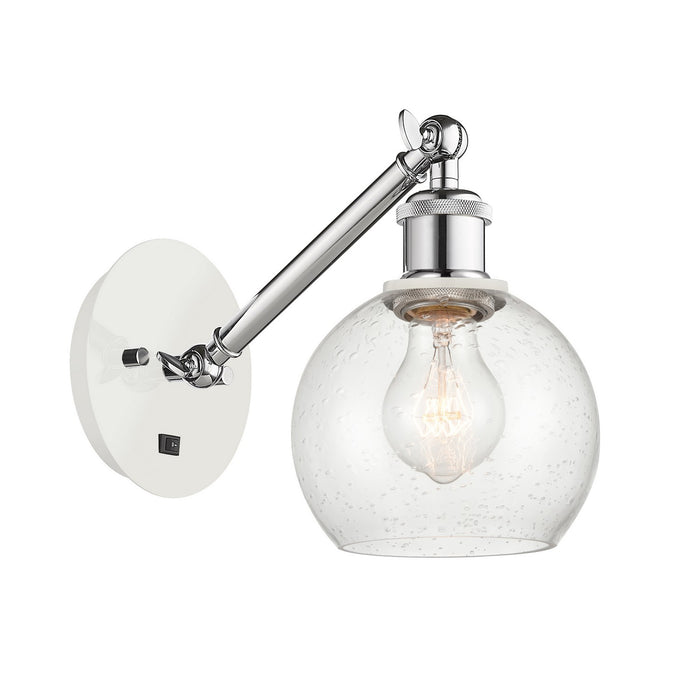 Innovations 317-1W-WPC-G124-6-LED LED Wall Sconce, White Polished Chrome