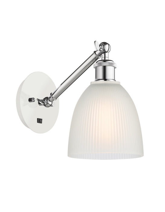 Innovations 317-1W-WPC-G381-LED LED Wall Sconce, White Polished Chrome
