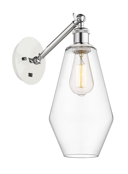 Innovations 317-1W-WPC-G652-7 One Light Wall Sconce, White Polished Chrome