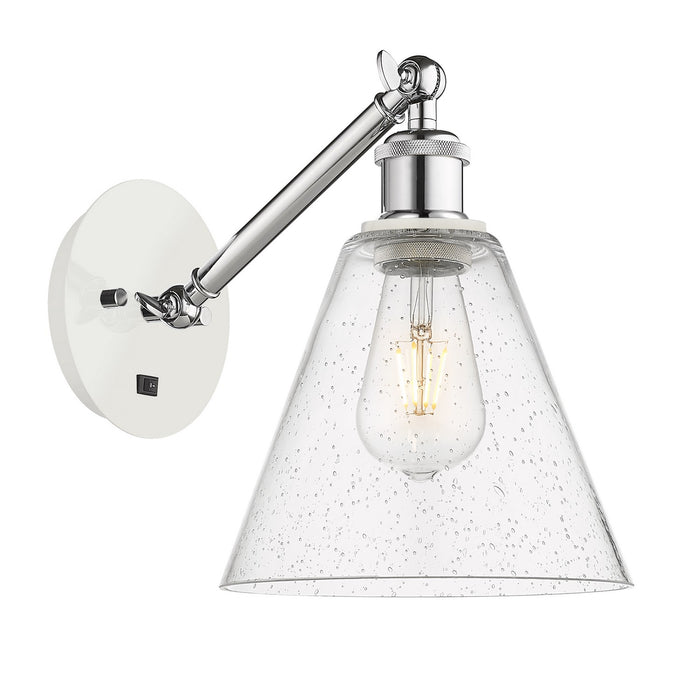 Innovations 317-1W-WPC-GBC-84-LED LED Wall Sconce, White Polished Chrome