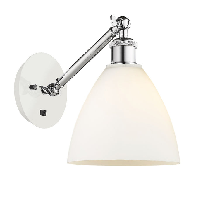 Innovations 317-1W-WPC-GBD-751-LED LED Wall Sconce, White Polished Chrome