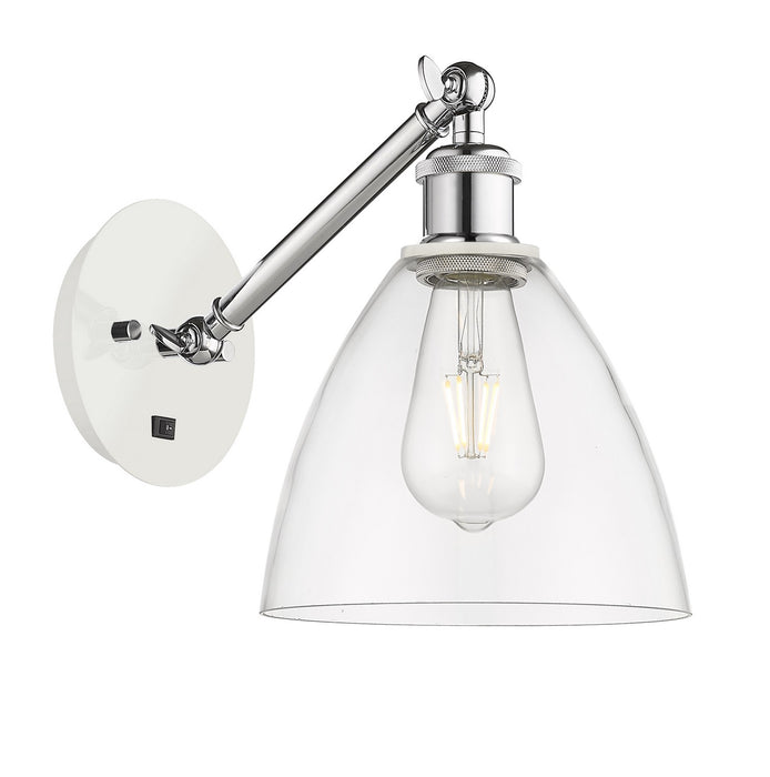 Innovations 317-1W-WPC-GBD-752-LED LED Wall Sconce, White Polished Chrome