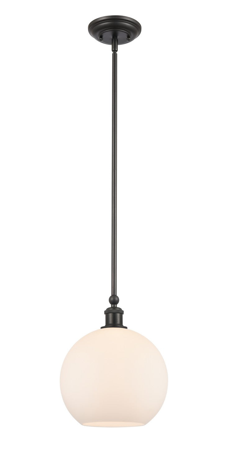 Innovations 341-1S-BK-G121-10 One Light Mini Pendant, Matte Black