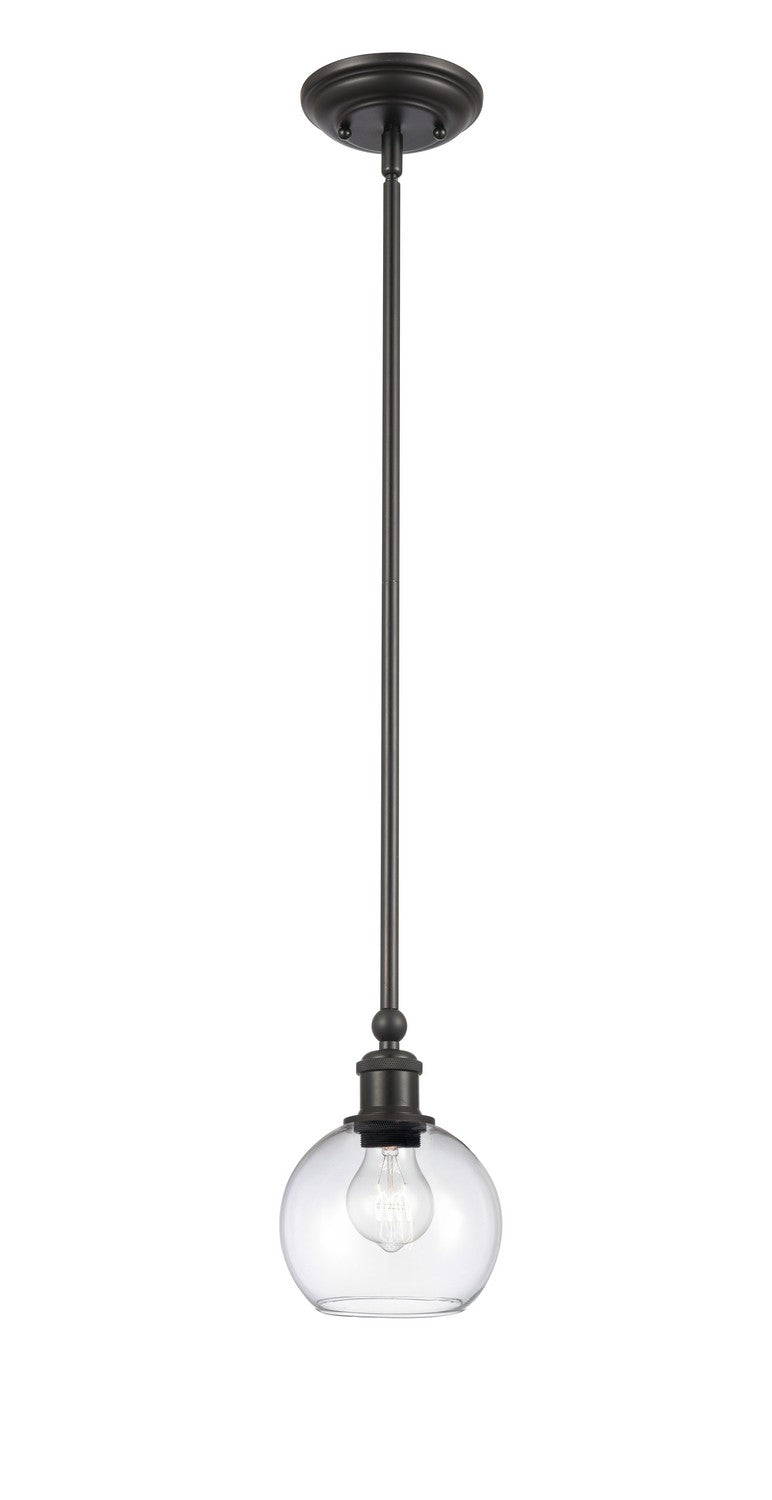 Innovations 341-1S-BK-G122-6 One Light Mini Pendant, Matte Black