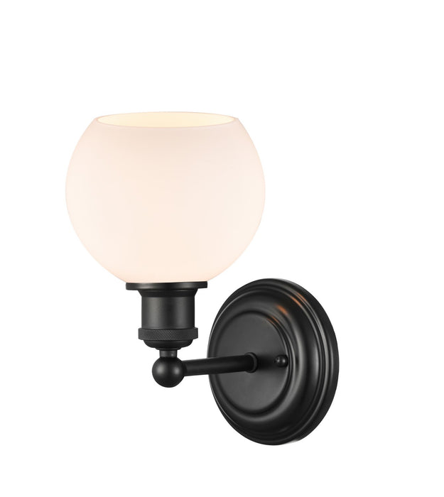 Innovations 341-1W-BK-G121-6-LED LED Wall Sconce, Matte Black