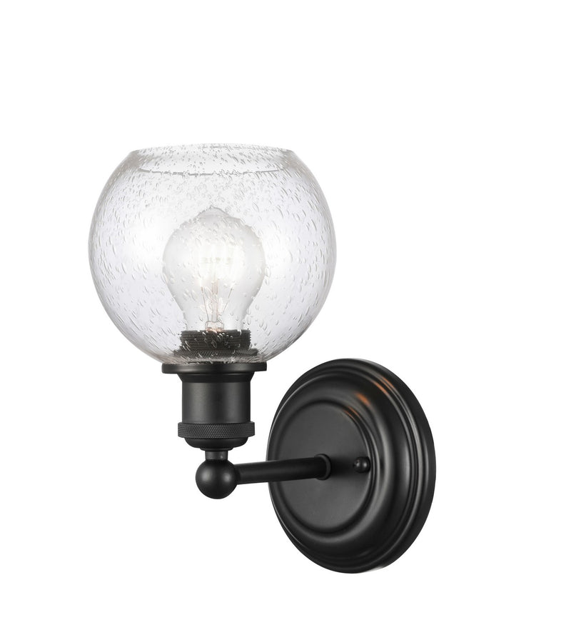 Innovations 341-1W-BK-G124-6-LED LED Wall Sconce, Matte Black