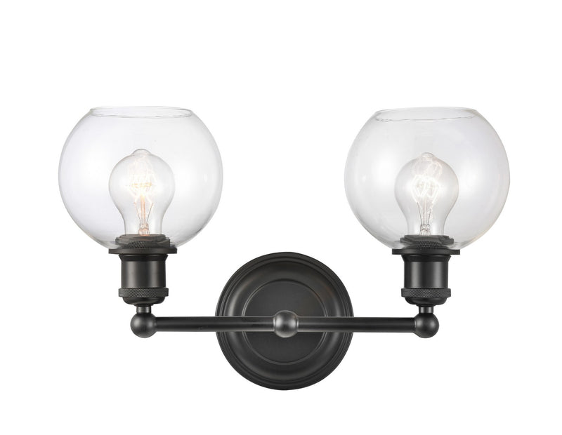 Innovations 341-2W-BK-G122-6-LED LED Bath Vanity, Matte Black