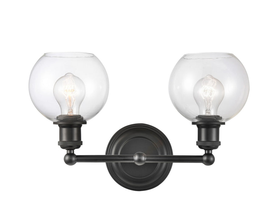 Innovations 341-2W-BK-G122-6-LED LED Bath Vanity, Matte Black