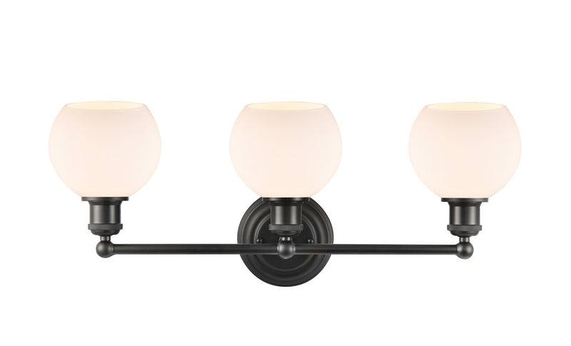 Innovations 341-3W-BK-G121-6-LED LED Bath Vanity, Matte Black