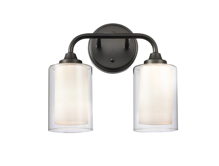 Innovations 342-2W-BK-CLW-LED LED Bath Vanity, Matte Black