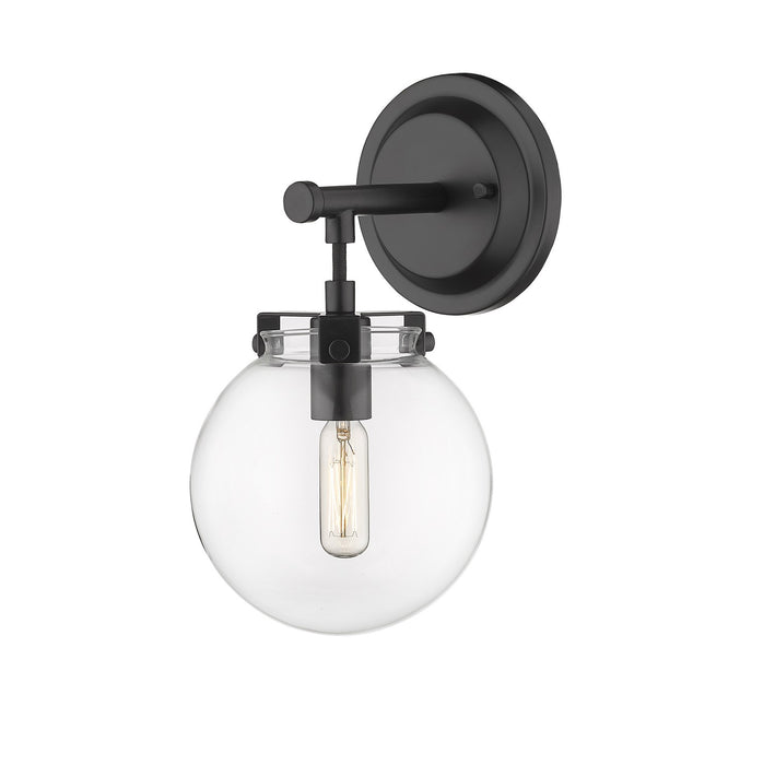Innovations 351-1W-BK-CL-LED LED Bath Vanity, Matte Black