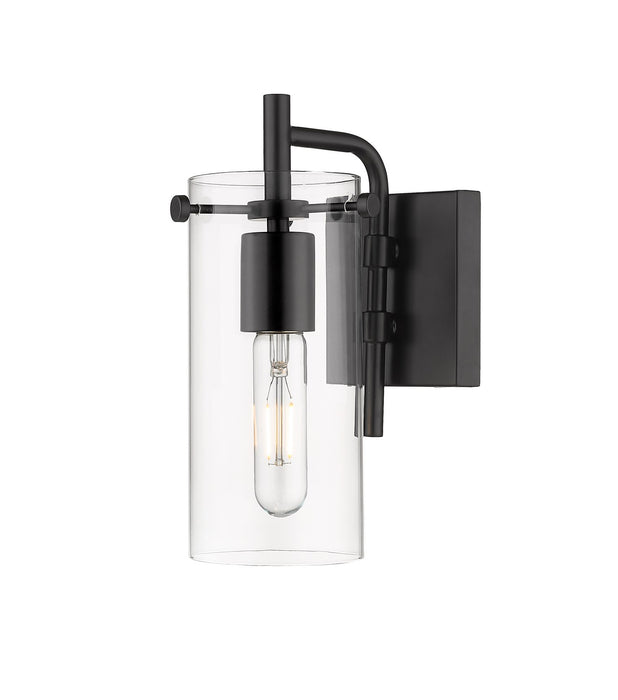 Innovations 352-1W-BK-CL-LED LED Bath Vanity, Matte Black