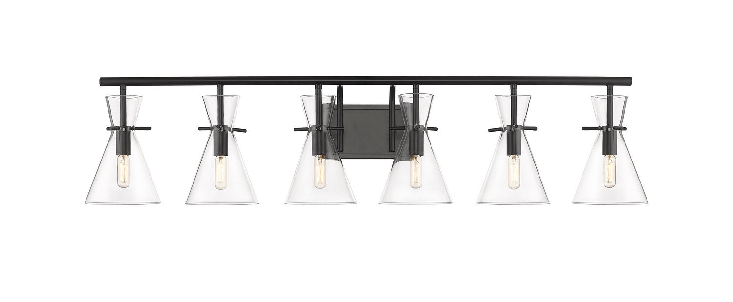 Innovations 354-6W-BK-CL-LED LED Bath Vanity, Matte Black