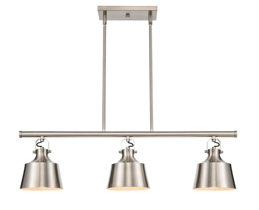 Innovations 370-3I-SN-M Three Light Island Pendant, Brushed Satin Nickel