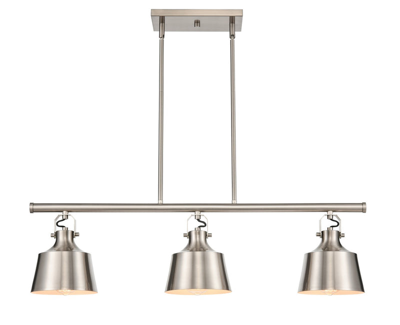 Innovations 370-3I-SN-M-LED LED Island Pendant, Brushed Satin Nickel