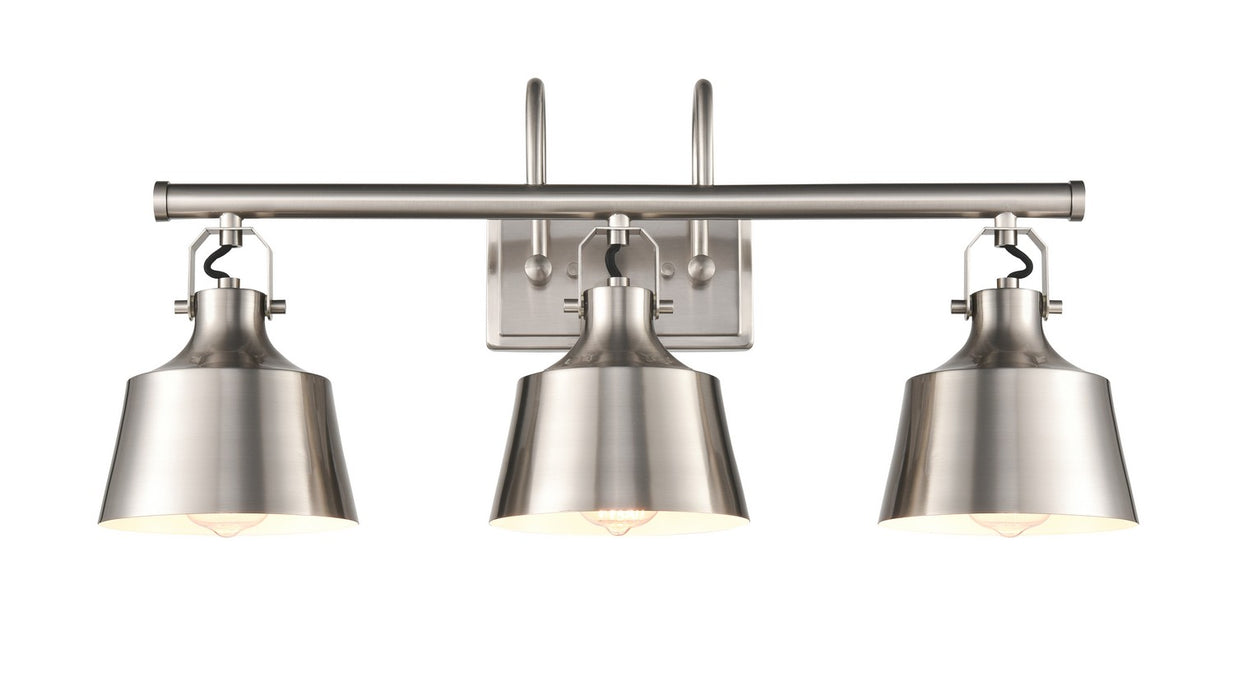 Innovations 370-3W-SN-M Three Light Bath Vanity, Brushed Satin Nickel
