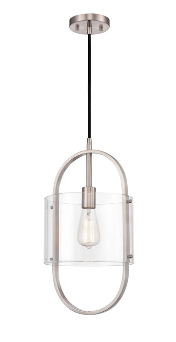Innovations 371-1P-SN-CL One Light Mini Pendant, Brushed Satin Nickel