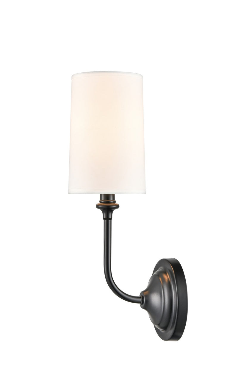 Innovations 372-1W-BK-S1 One Light Wall Sconce, Matte Black