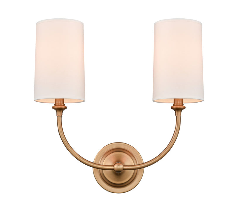 Innovations 372-2W-BB-S1 Two Light Wall Sconce, Brushed Brass