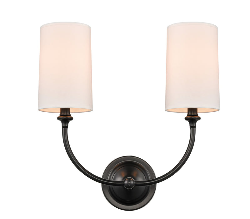 Innovations 372-2W-BK-S1 Two Light Wall Sconce, Matte Black