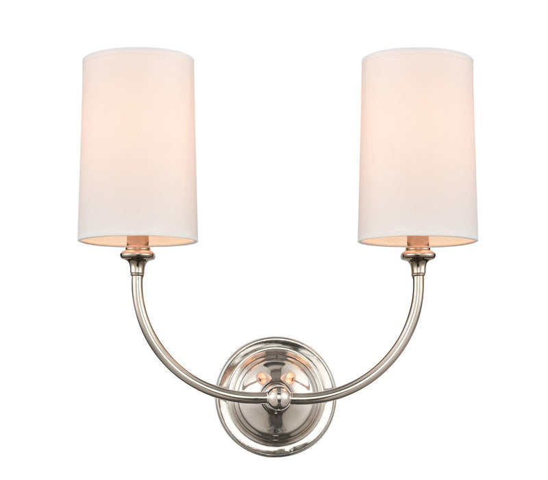 Innovations 372-2W-PN-S1 Two Light Wall Sconce, Polished Nickel