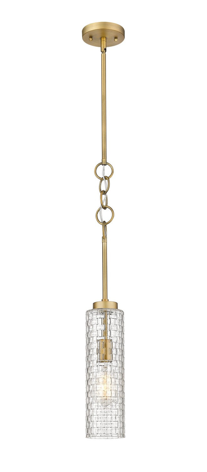 Innovations 380-1S-BB-G380-4CL One Light Mini Pendant, Brushed Brass