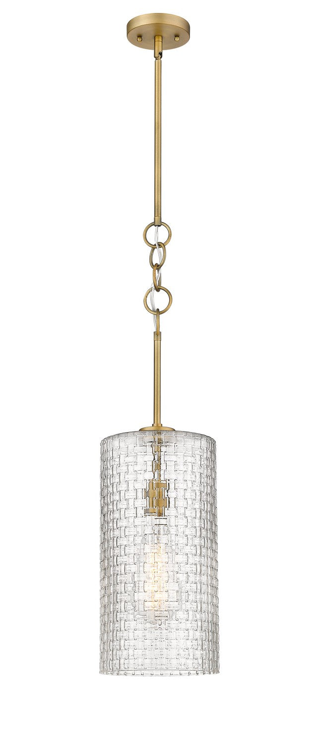 Innovations 380-1S-BB-G380-8CL One Light Mini Pendant, Brushed Brass