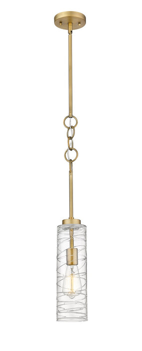 Innovations 380-1S-BB-G381-4CL One Light Mini Pendant, Brushed Brass