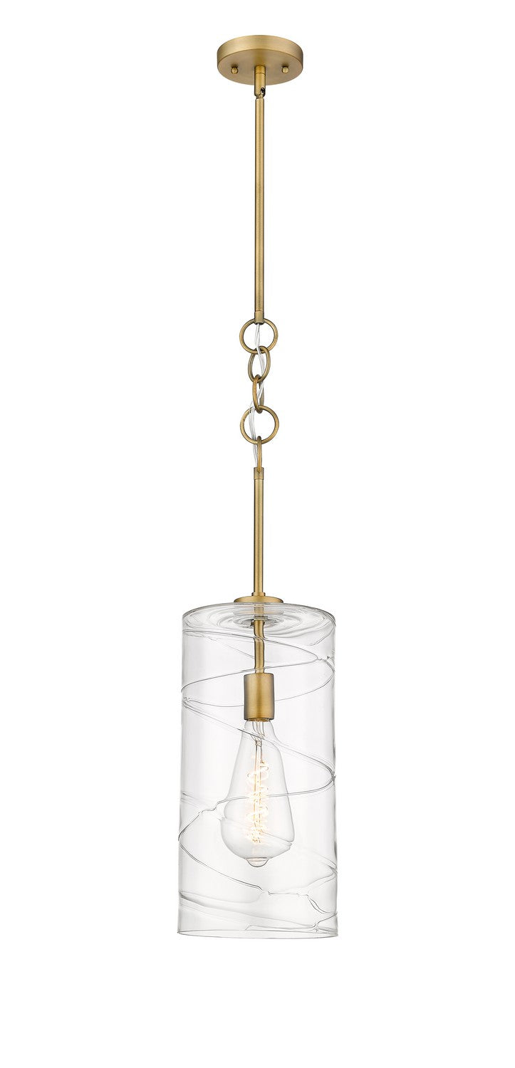 Innovations 380-1S-BB-G381-8CL One Light Mini Pendant, Brushed Brass