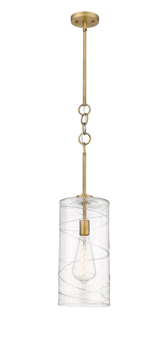 Innovations 380-1S-BB-G381-8CL One Light Mini Pendant, Brushed Brass