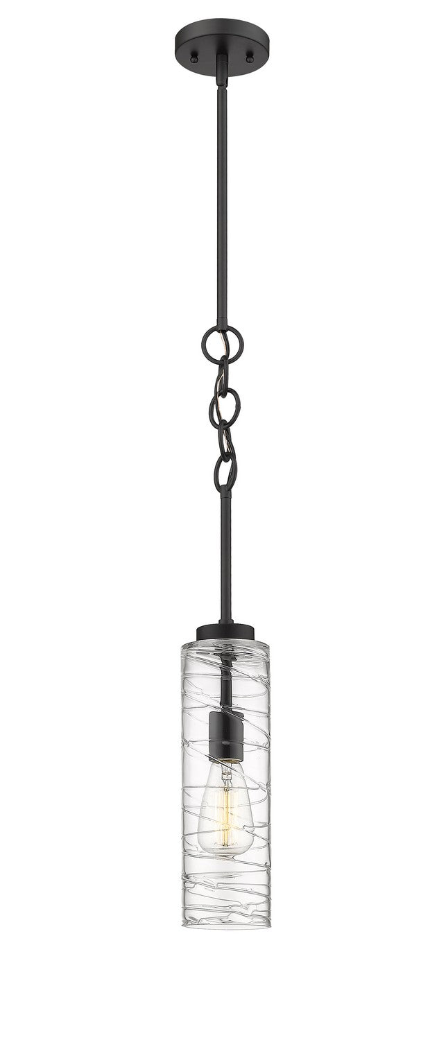 Innovations 380-1S-BK-G381-4CL-LED LED Mini Pendant, Matte Black
