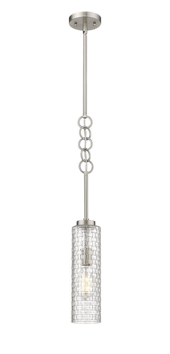 Innovations 380-1S-SN-G380-4CL One Light Mini Pendant, Brushed Satin Nickel