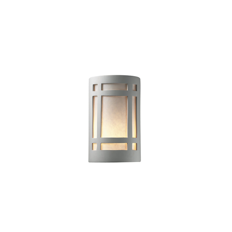 Justice Designs CER-7485W-BIS-LED1-1000 LED Lantern, Bisque