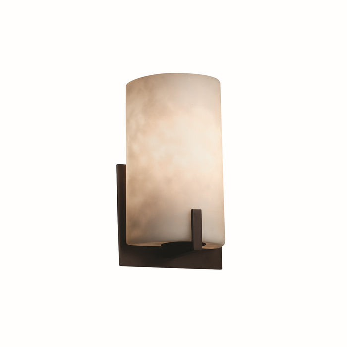 Justice Designs CLD-5531-DBRZ One Light Wall Sconce, Dark Bronze