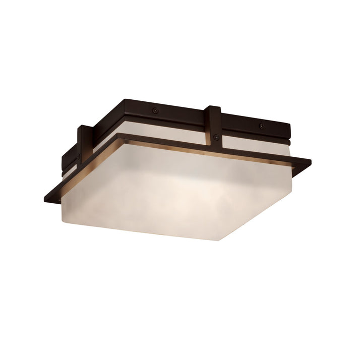 Justice Designs CLD-7560W-DBRZ LED Outdoor Flush Mount, Dark Bronze