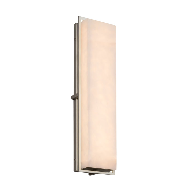 Justice Designs CLD-7565W-NCKL LED Outdoor Wall Sconce, Brushed Nickel