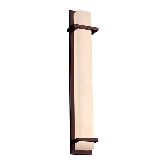 Justice Designs CLD-7616W-DBRZ LED Outdoor Wall Sconce, Dark Bronze