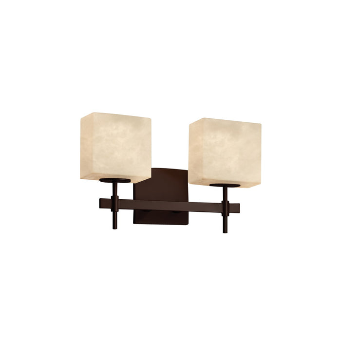 Justice Designs CLD-8412-55-DBRZ Two Light Bath Bar, Dark Bronze