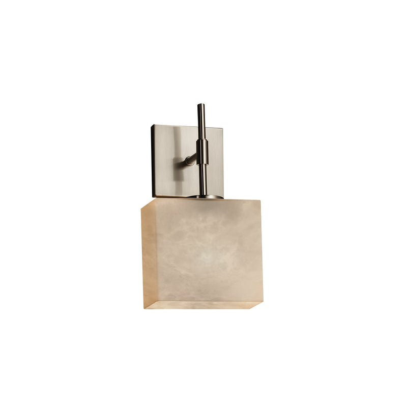Justice Designs CLD-8417-30-NCKL One Light Wall Sconce, Brushed Nickel