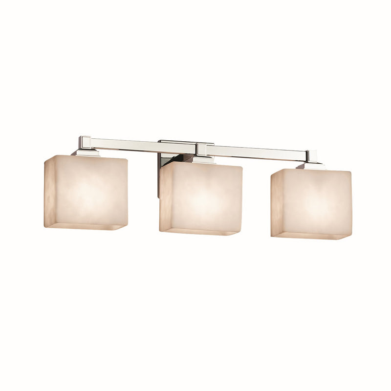 Justice Designs CLD-8433-55-CROM Three Light Bath Bar, Polished Chrome