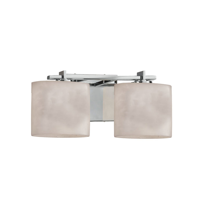 Justice Designs CLD-8442-30-CROM Two Light Bath Bar, Polished Chrome