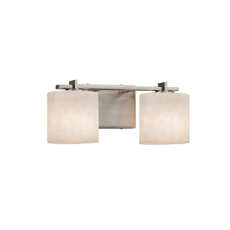 Justice Designs CLD-8442-30-NCKL Two Light Bath Bar, Brushed Nickel