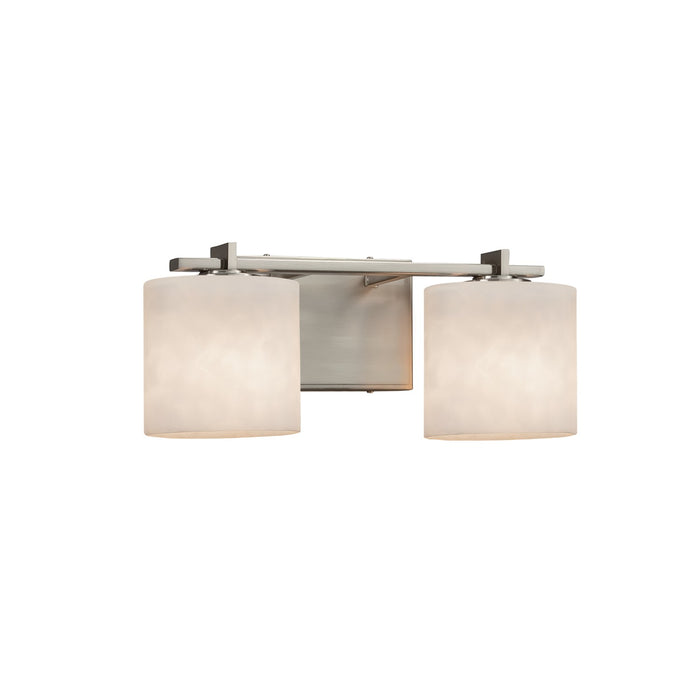 Justice Designs CLD-8442-30-NCKL Two Light Bath Bar, Brushed Nickel