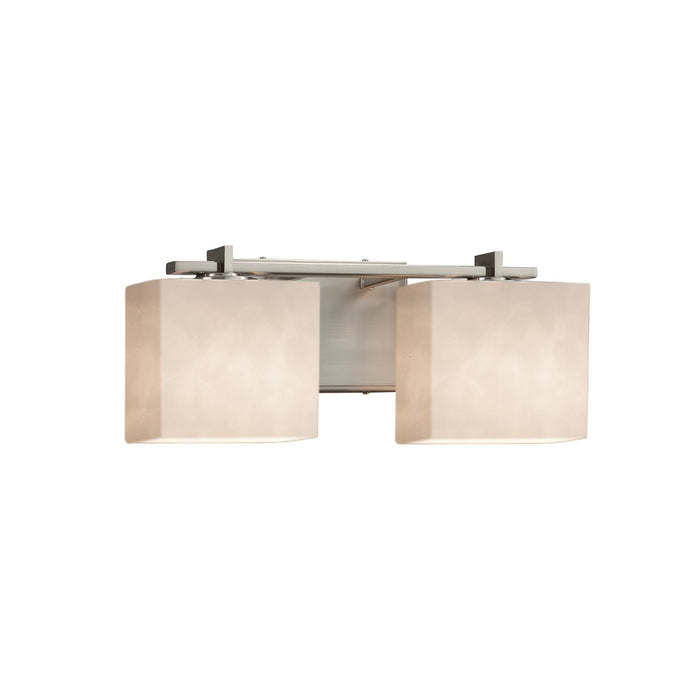 Justice Designs CLD-8442-55-NCKL Two Light Bath Bar, Brushed Nickel