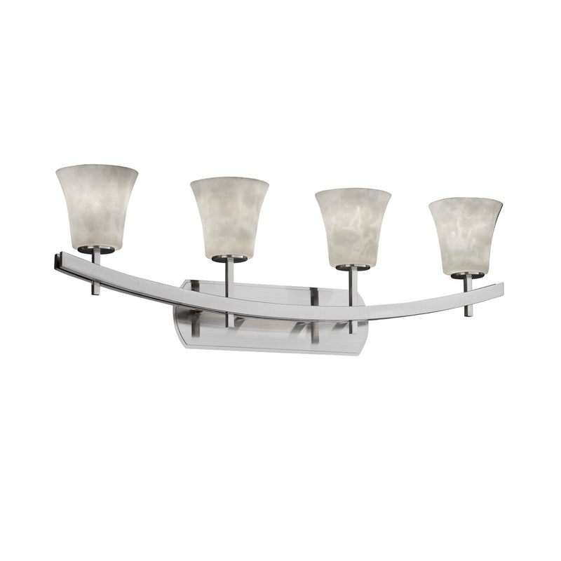 Justice Designs CLD-8594-20-NCKL-LED4-2800 LED Bath Bar, Brushed Nickel